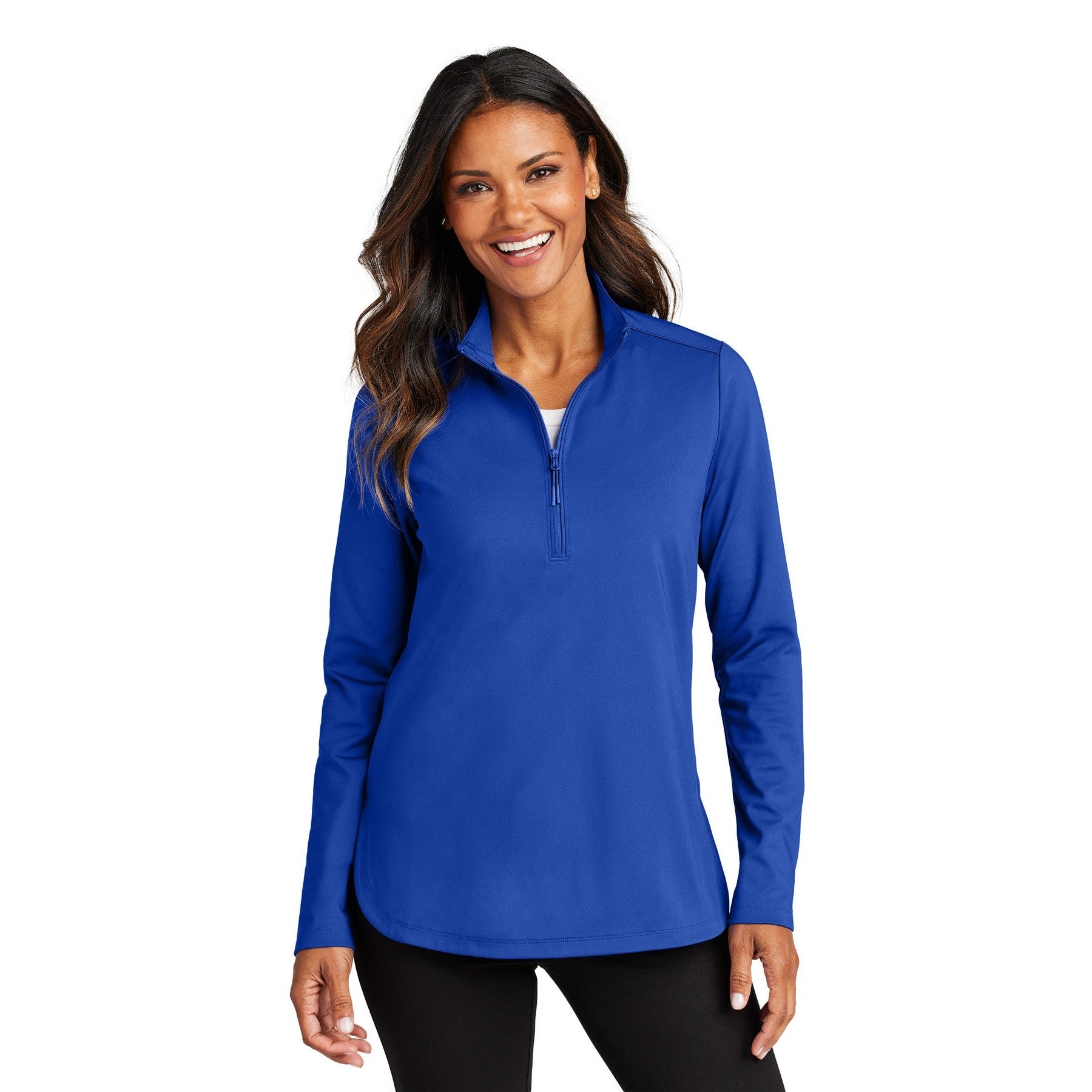 Port Authority-Port Authority® Women's C-FREE® Double Knit 1/4-Zip LK880-MedTech-5